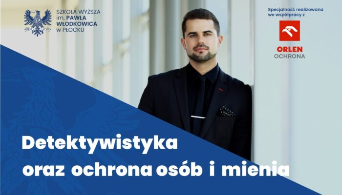 Grafika promująca kierunek detektywistyka