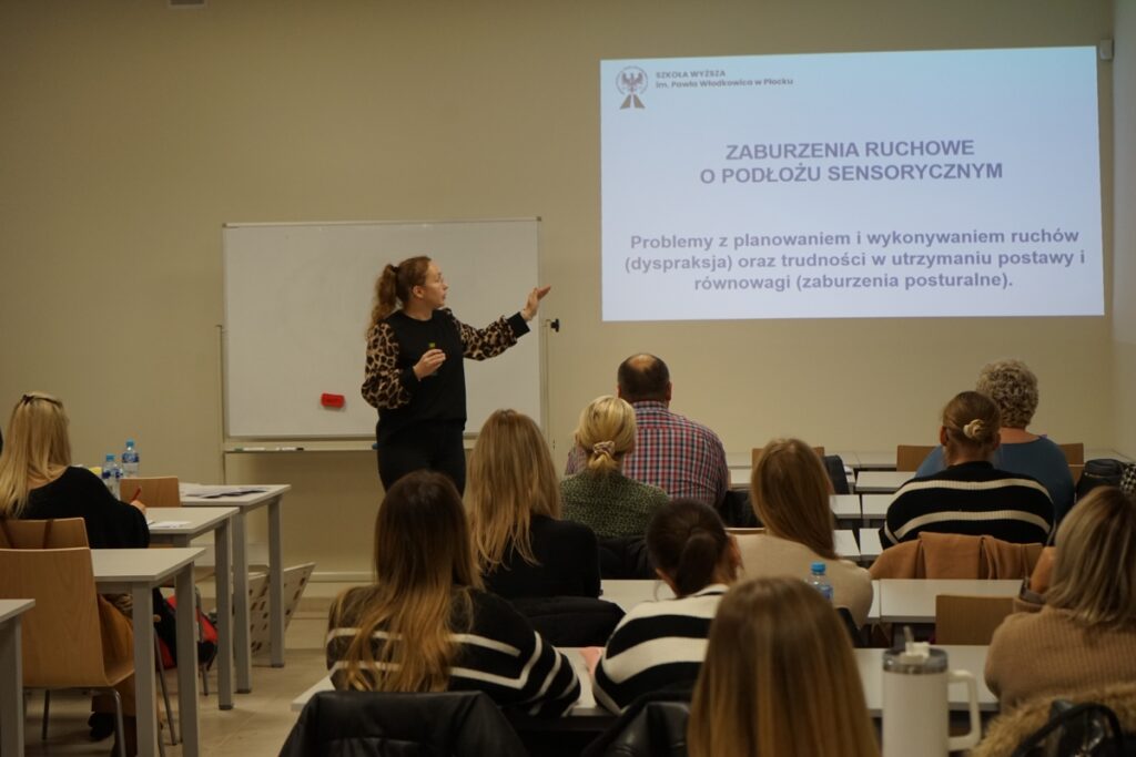 Prowadząca w trakcie wykładu