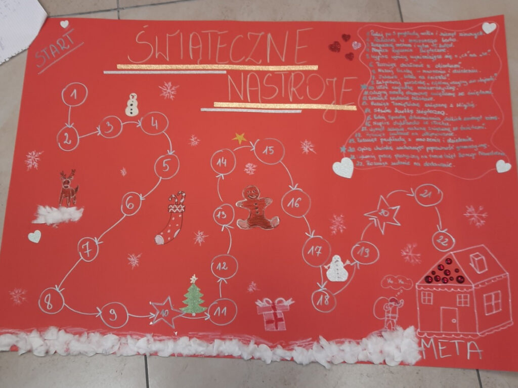 Gra planszowa wykonana samodzielnie przez studentki VII semestru