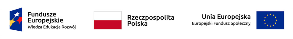 Logo Funduszy Europejskich, Flaga Polski oraz UE