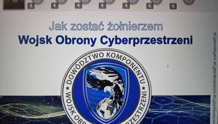 Wirtualne spotkanie z przedstawicielem Wojsko Obrony Cyberprzestrzeni